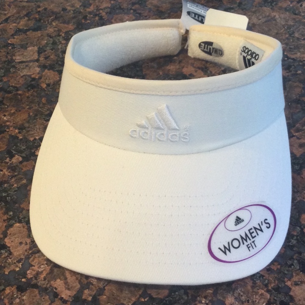 Adidas white visor